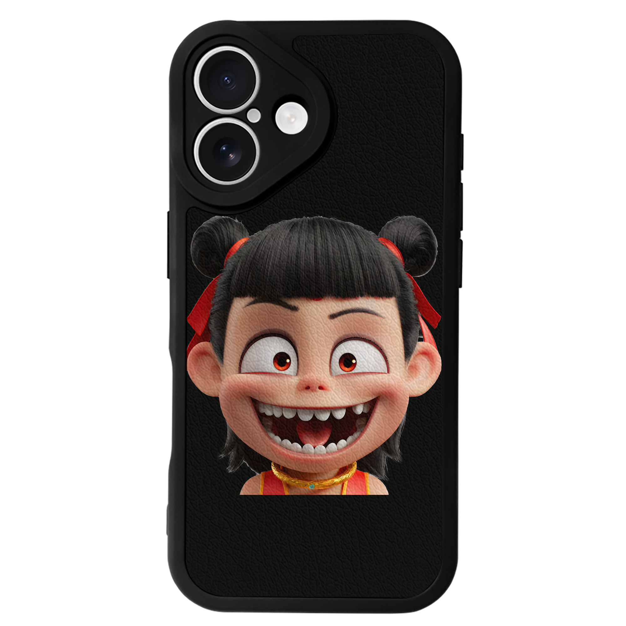 （画像用） Ne Zha 2 ナタ 魔童の大暴れ 【iPhone 16シリーズ対応】シリコンスマホケース（レザー調） 材質：シリコン